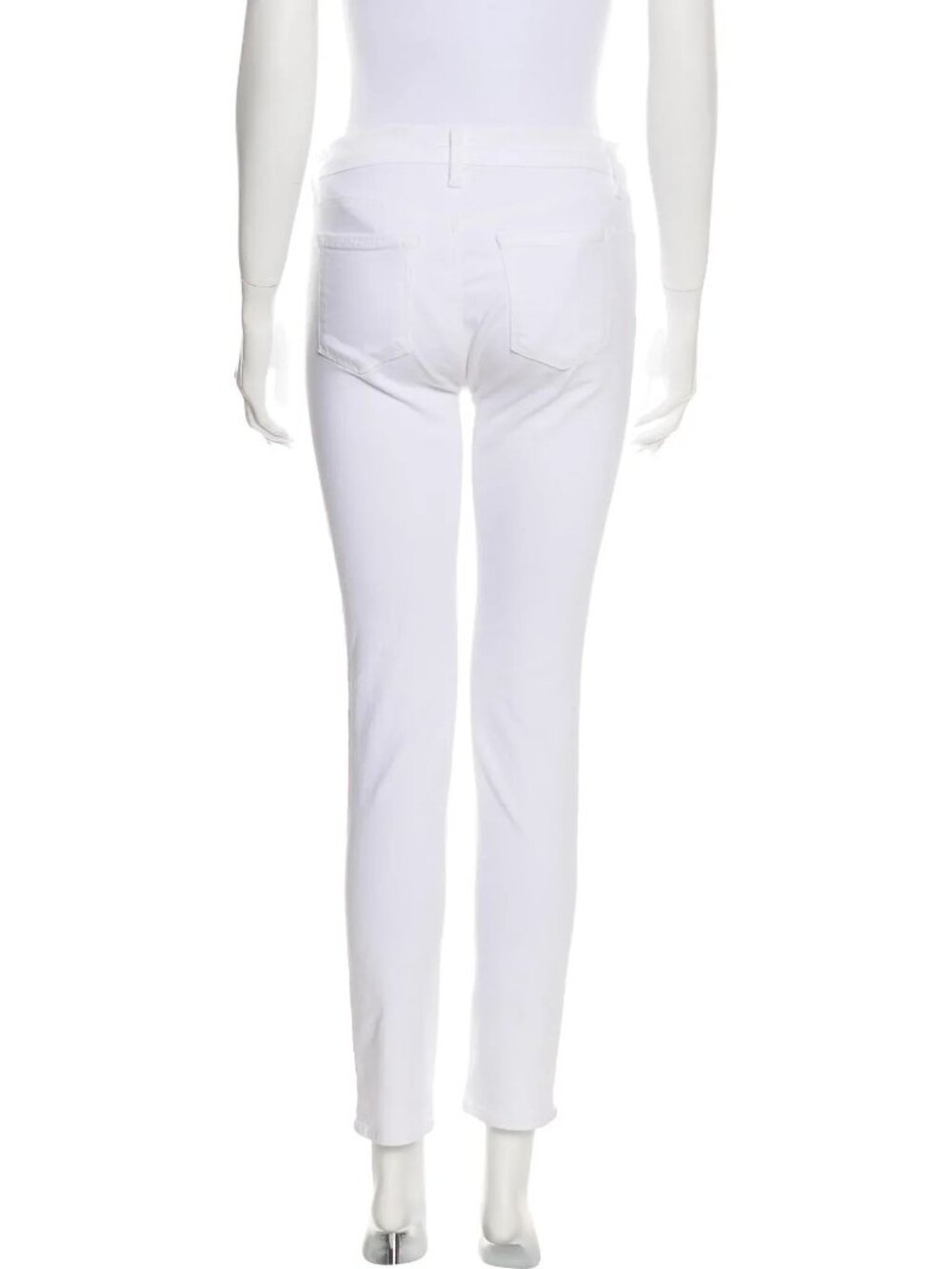 J Brand 811 White Mid-Rise Skinny Jeans 27 - Picture 3 of 9